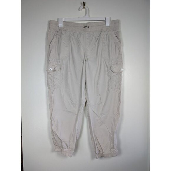 Calvin Klein Pants - Calvin Klein Performance Pants Women Size XL Ankle Cargo Jogger Activewear Khaki